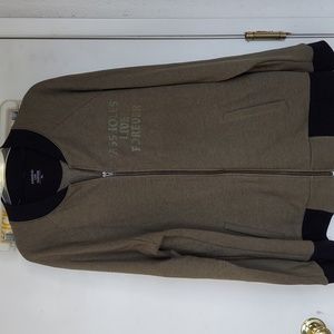 Fleece varsity-style jacket